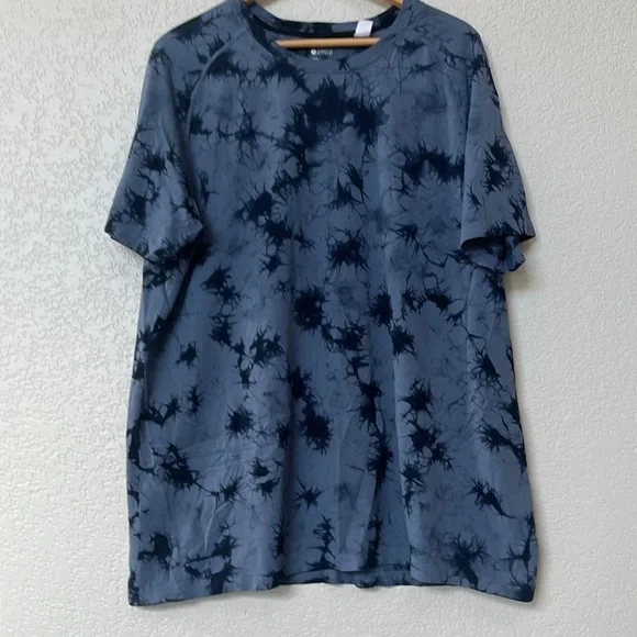 Zella Men’s Athletic Short Sleeve T Shirt Tie Dye Blue Size XXL - Picture 6 of 10